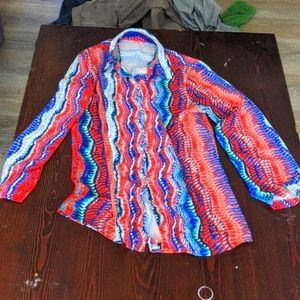 70s style party shirt